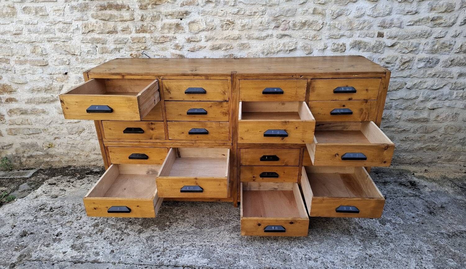 Craft cabinet with drawers