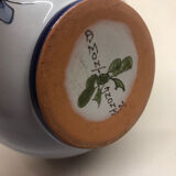 Nevers ceramic flower vase by JM Montagnon