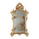 Antique baroque-style wooden mirror Italy 20th century