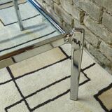 Chrome and glass coffee table, 1970