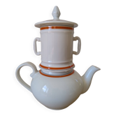 Vintage porcelain teapot from the Auteuil porcelain factory.
