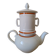Vintage porcelain teapot from the Auteuil porcelain factory.