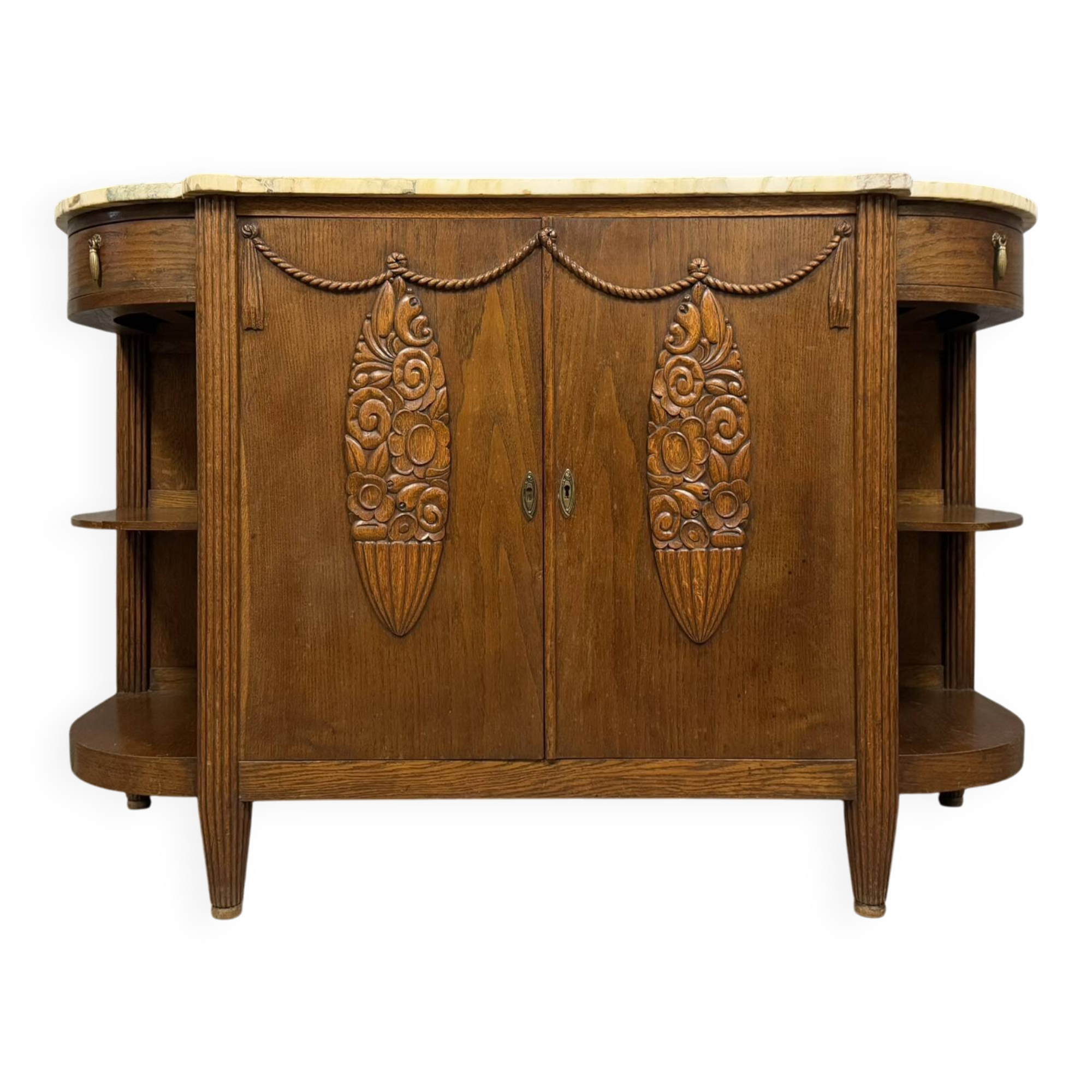 In the style of Dufresne: Art Nouveau period oak sideboard circa 1900