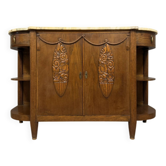 In the style of Dufresne: Art Nouveau period oak sideboard circa 1900