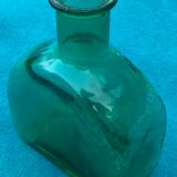 Large moulded glass flask