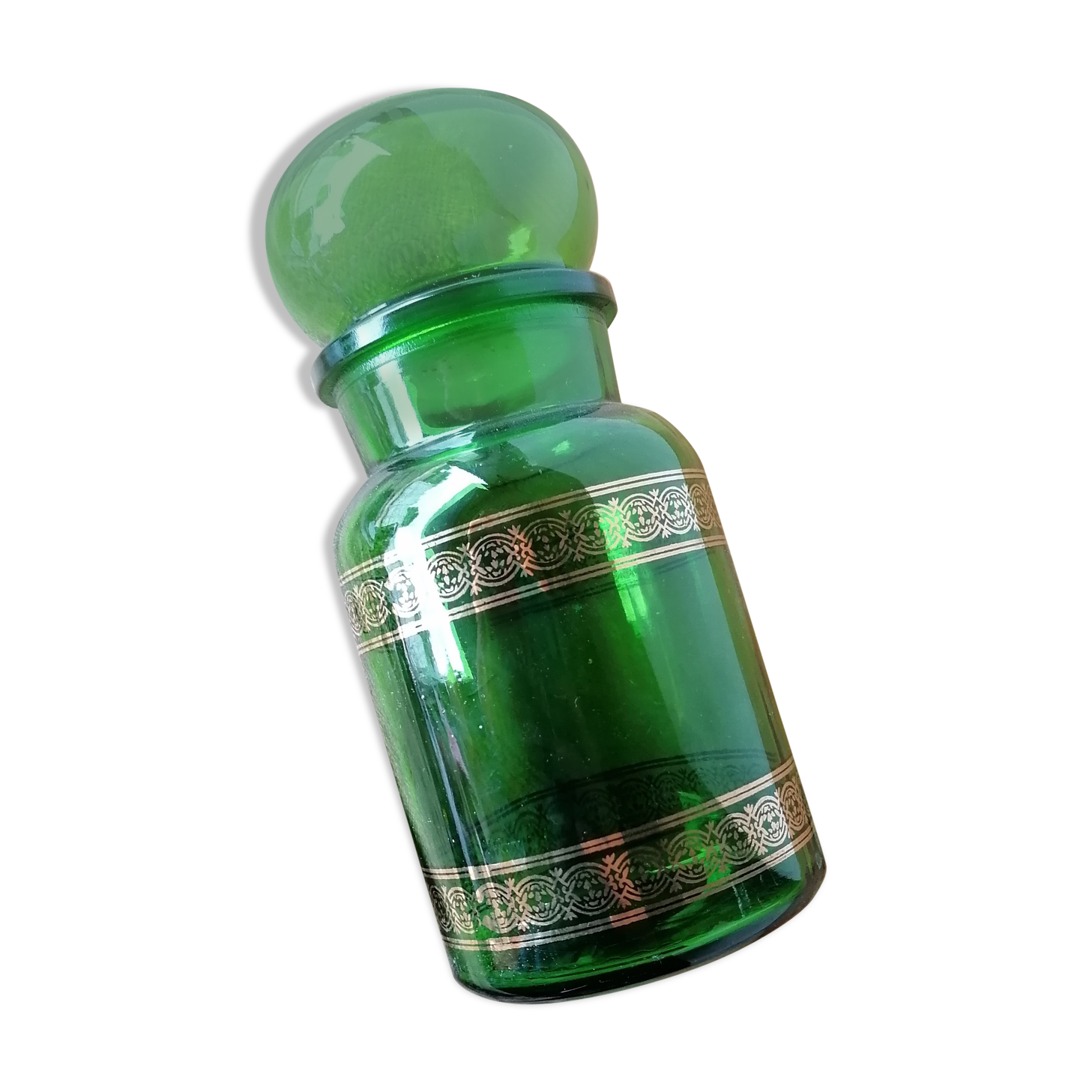 Airtight glass apothecary jar 60s.