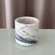 Vintage Carrara Marble Pot / Marble Pencil Holder / Toothbrush Holder / Des