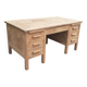 Administrative office 6 drawers 2 shelves old raw wood