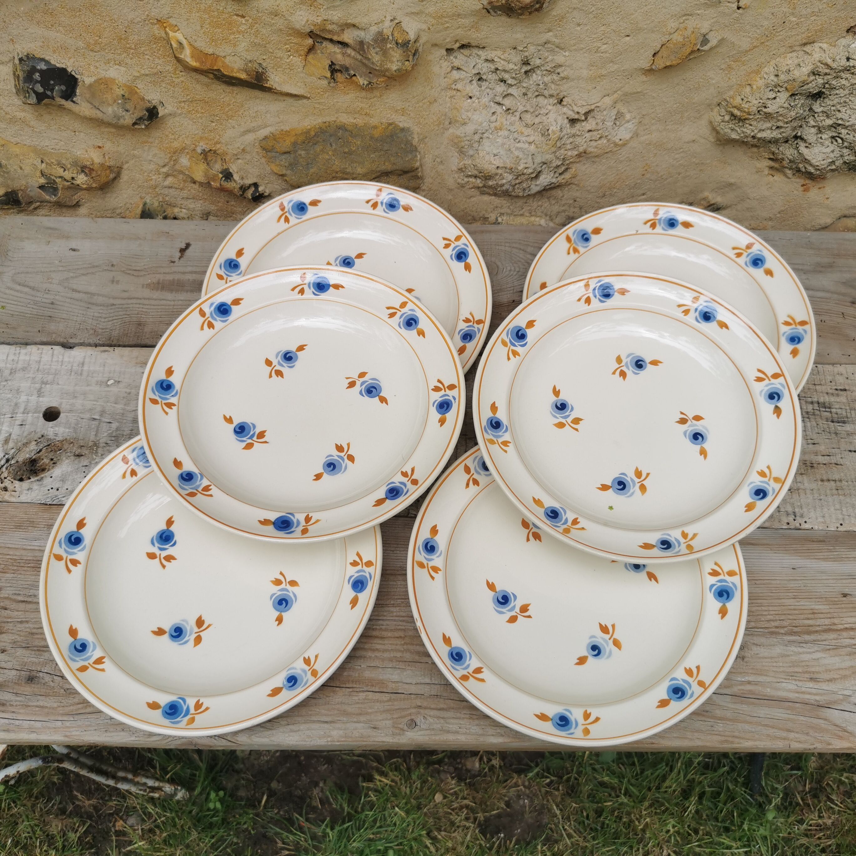 Assiettes plates Hamage Moulin des Loups