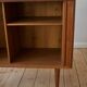 Teak cabinet with tambour doors by Kai Kristiansen For FM Møbler