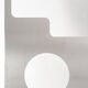 Pair of perforated brushed stainless steel screens, contemporary French work.