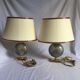 Pair of French 70s lamps Philippe Barbier style