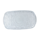 Reims glass butter dish