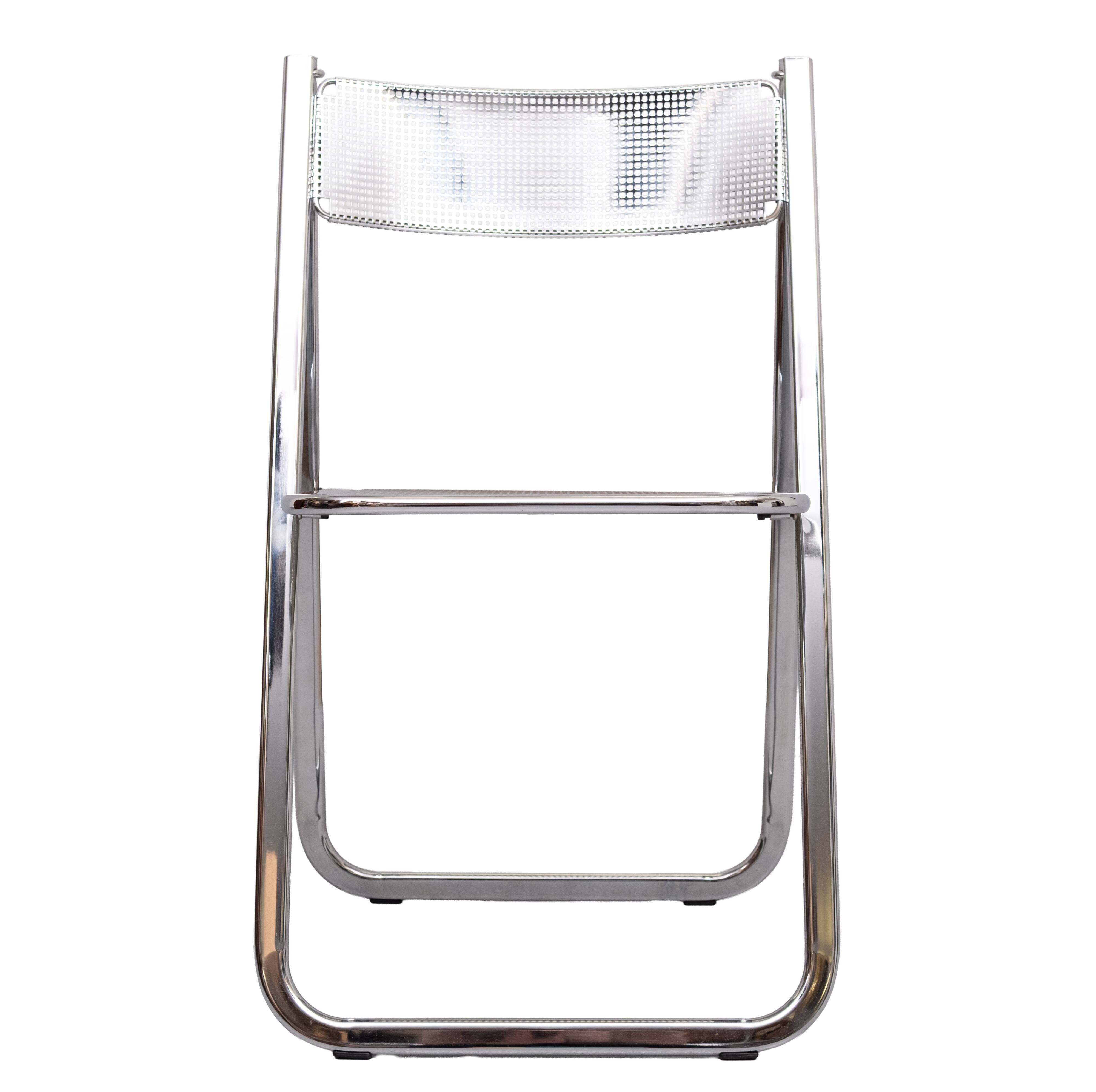 Arrben chrome folding chair 1970s Italy