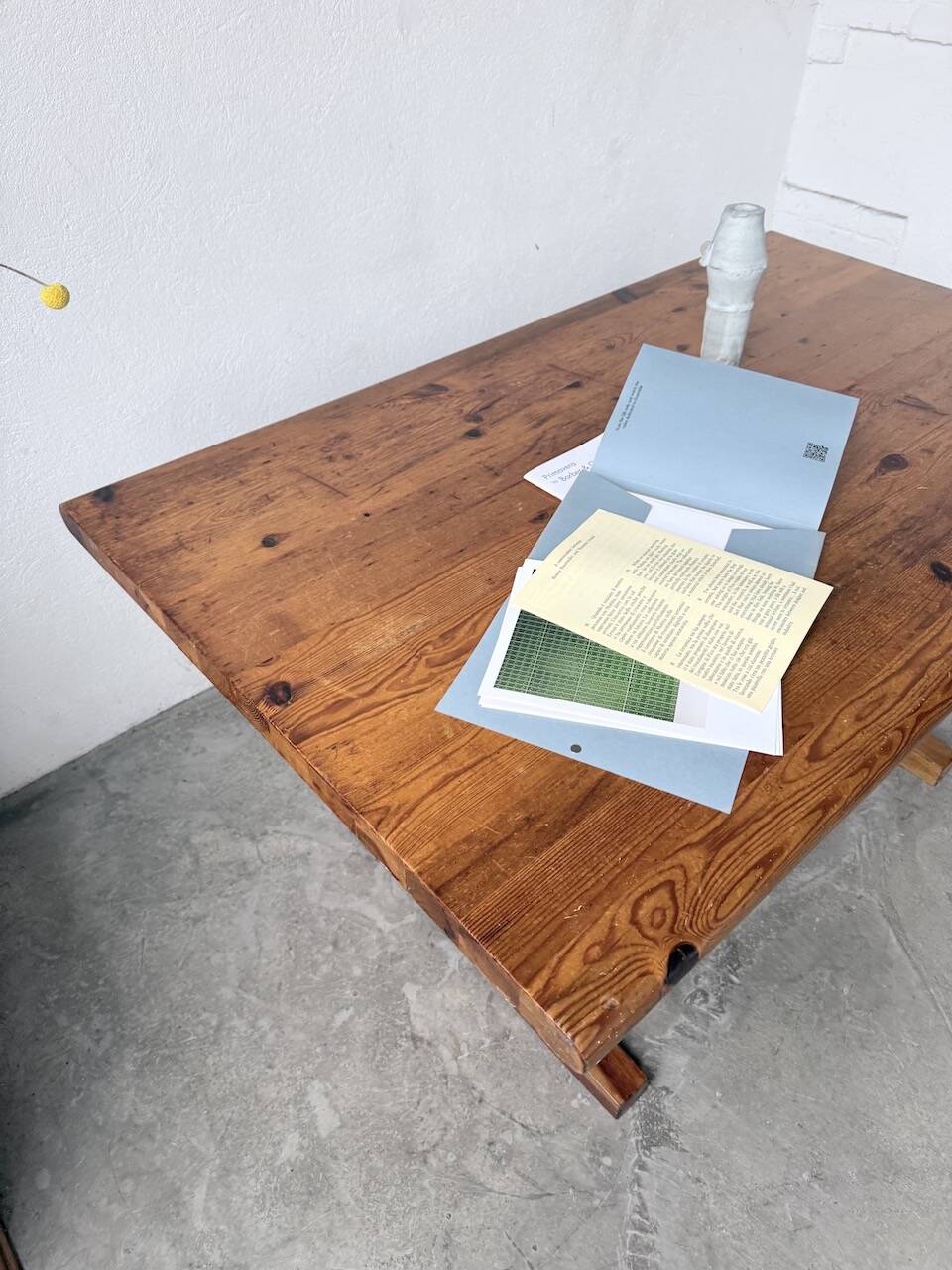 Mountain furniture table made of solid pine
