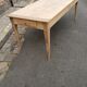 Table de ferme 2 tiroirs peuplier et chataignier