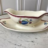 Saucière Villeroy & Boch La Louvière Belgian manufacture in Iron Earth early twentieth century