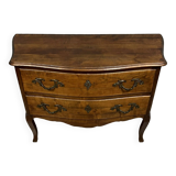 Commode sauteuse style Louis XV en bois massif vers 1880