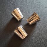 Set of 3 silver-plated shot glasses