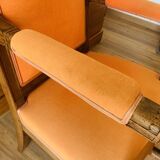 Orange armchair