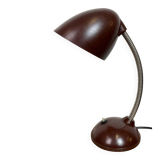 Vintage Brown Bakelite Gooseneck Table Lamp, 1950s