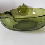 Fruit bowl + apple-shaped glass bowl