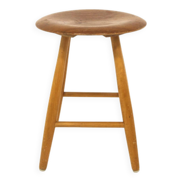 Scandinavian teak stool, NESTO, Sweden, 1960