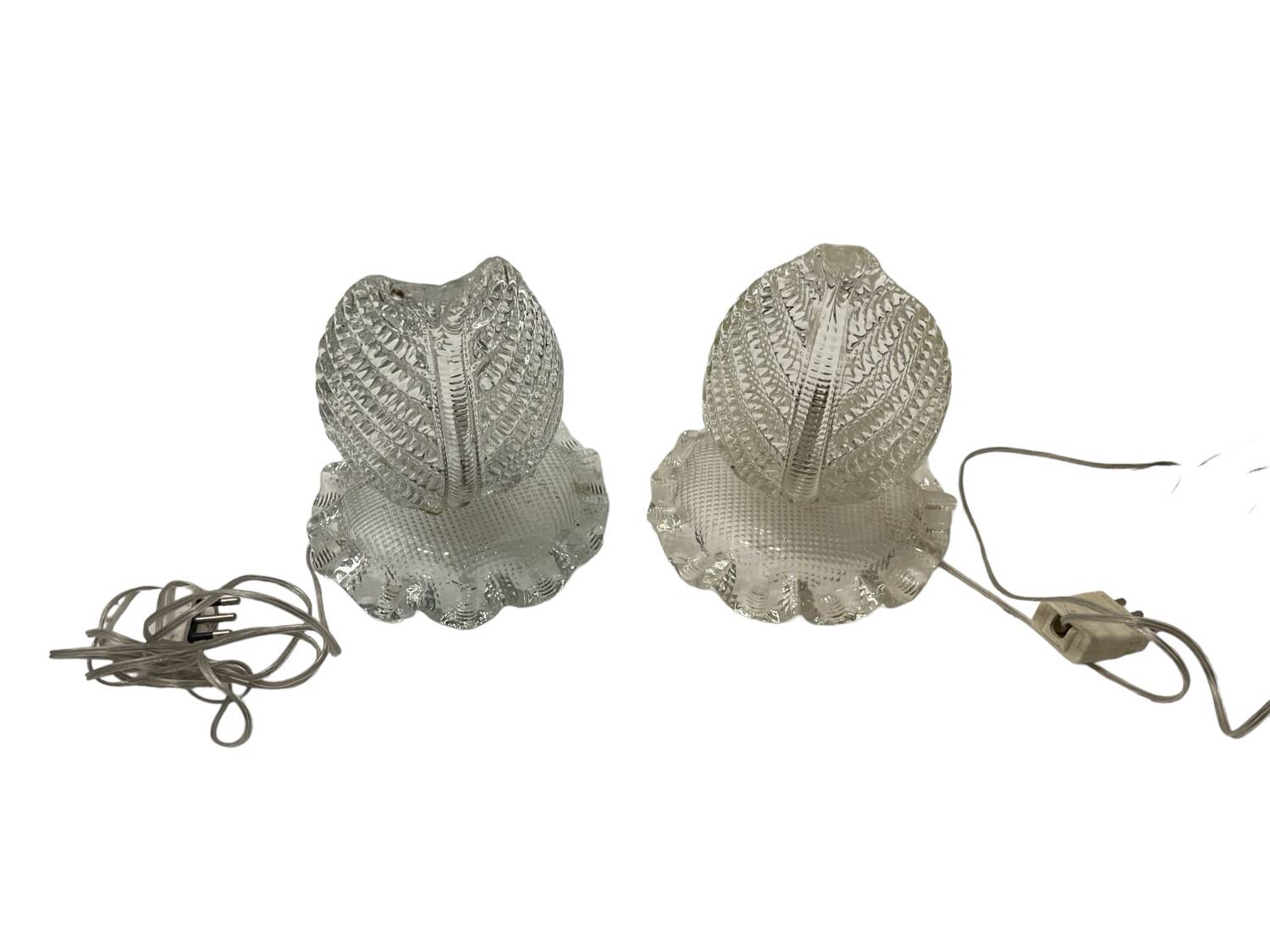 Murano Glass Table Lamps Set of 2 1940’s