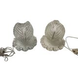 Murano Glass Table Lamps Set of 2 1940’s