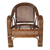 rattan cane armchair