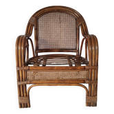 rattan cane armchair