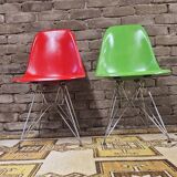 Pair of Eames Hermann Miller chairs 1960