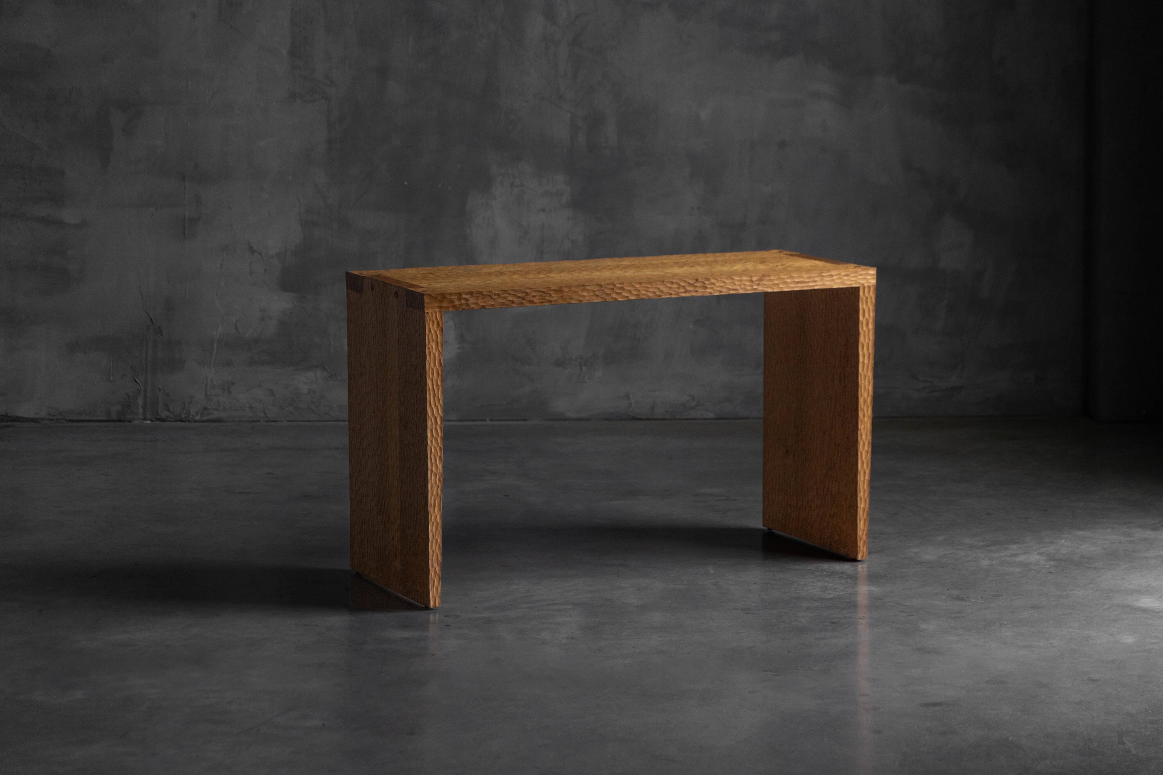 Hand-carved oak console table, France, early 21st century