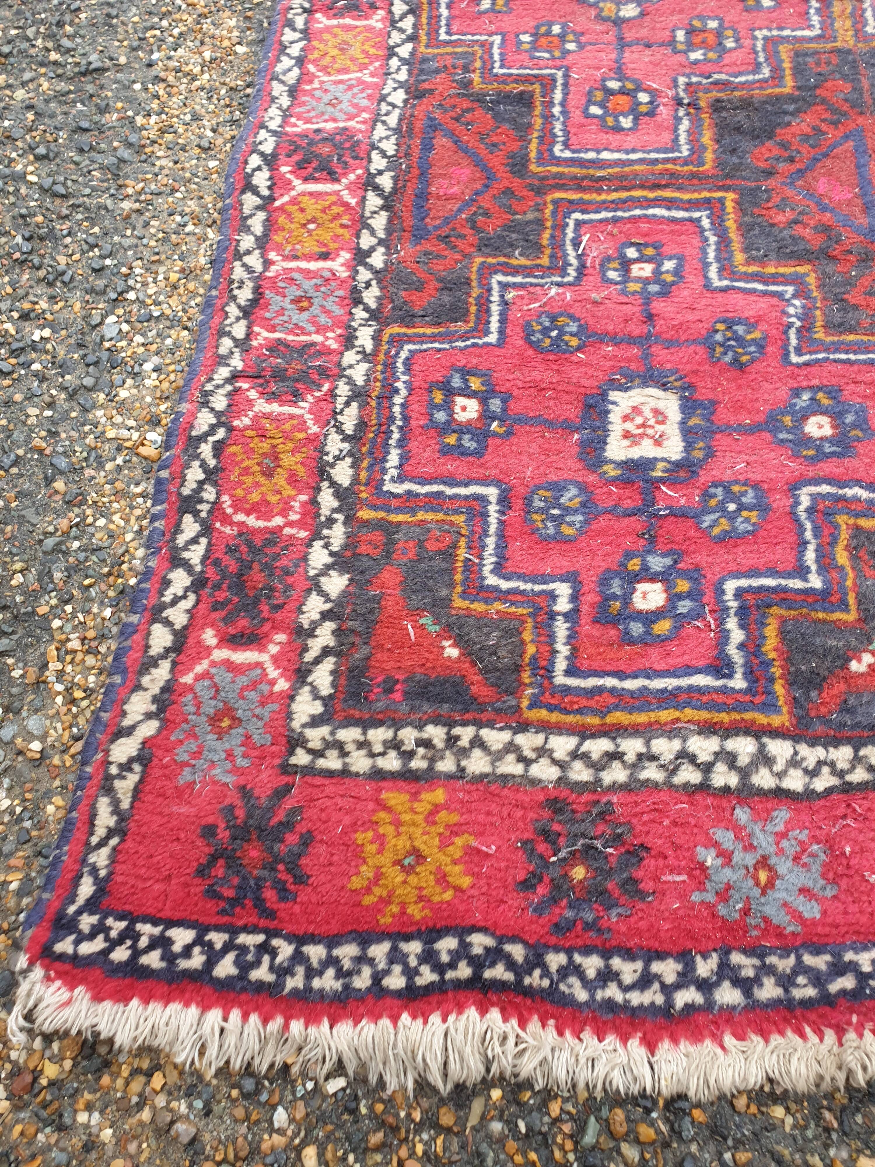 Oriental wool rug entirely handmade