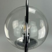 Lampe à boule de table space age design verre métal, 60s 70s