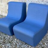 Pair of vintage children's armchairs from the 70s and 80s