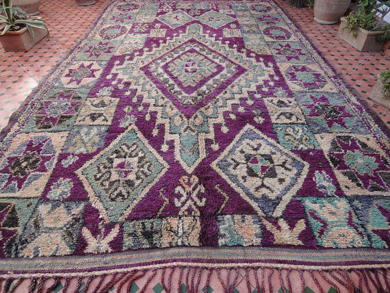 Beni m'guild antique carpet 344 x 218 cm