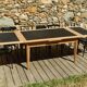 Splendide ancienne table scandinave à rallonges rénovée en chêne 2m58m