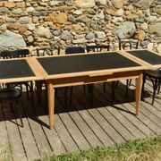 Splendide ancienne table scandinave à rallonges rénovée en chêne 2m58m