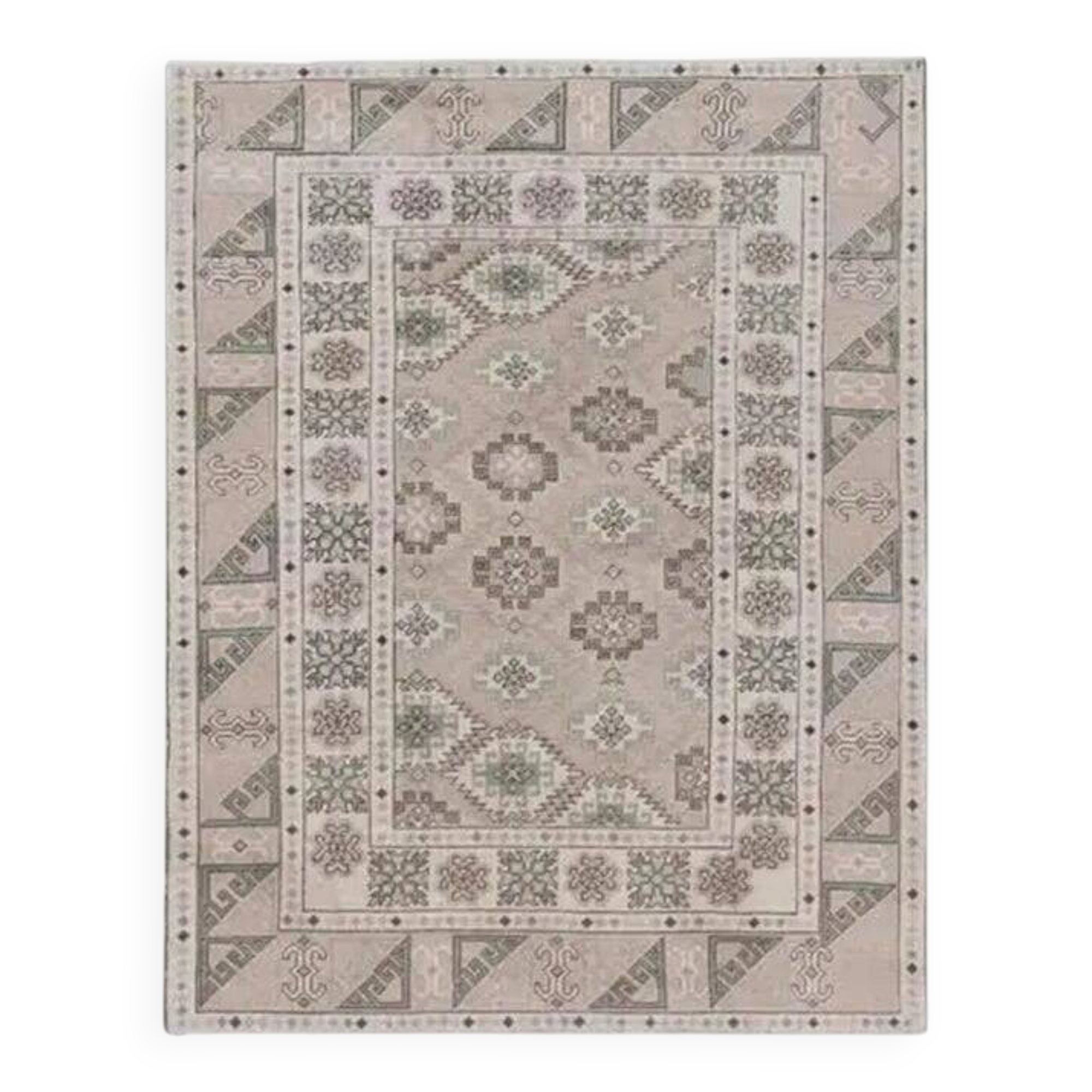 Vintage Turkish rug handmade 199x251 cm