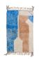 Modern light blue and beige colorful Berber rug