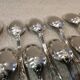 12 silver-plated metal teaspoons, Ercuis silversmith, Louis XV 29