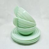 Lot de 3 tasses Arcopal vertes