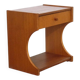 Modernist bedside table in teak