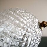 Lustre en verre ciselé