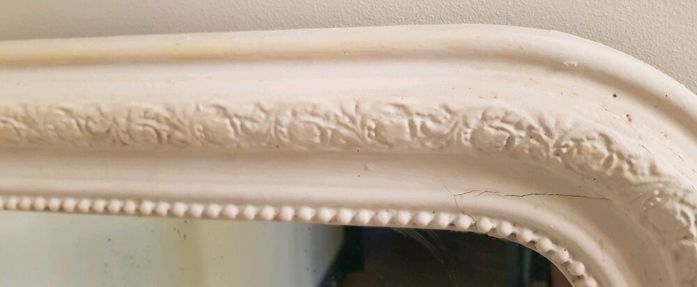 Mirror Louis Philippe white chalky 43x52cm