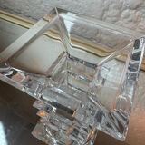 Bohemian crystal vase candlestick from the 1970s