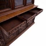Carved library/sideboard, France, circa 1880.