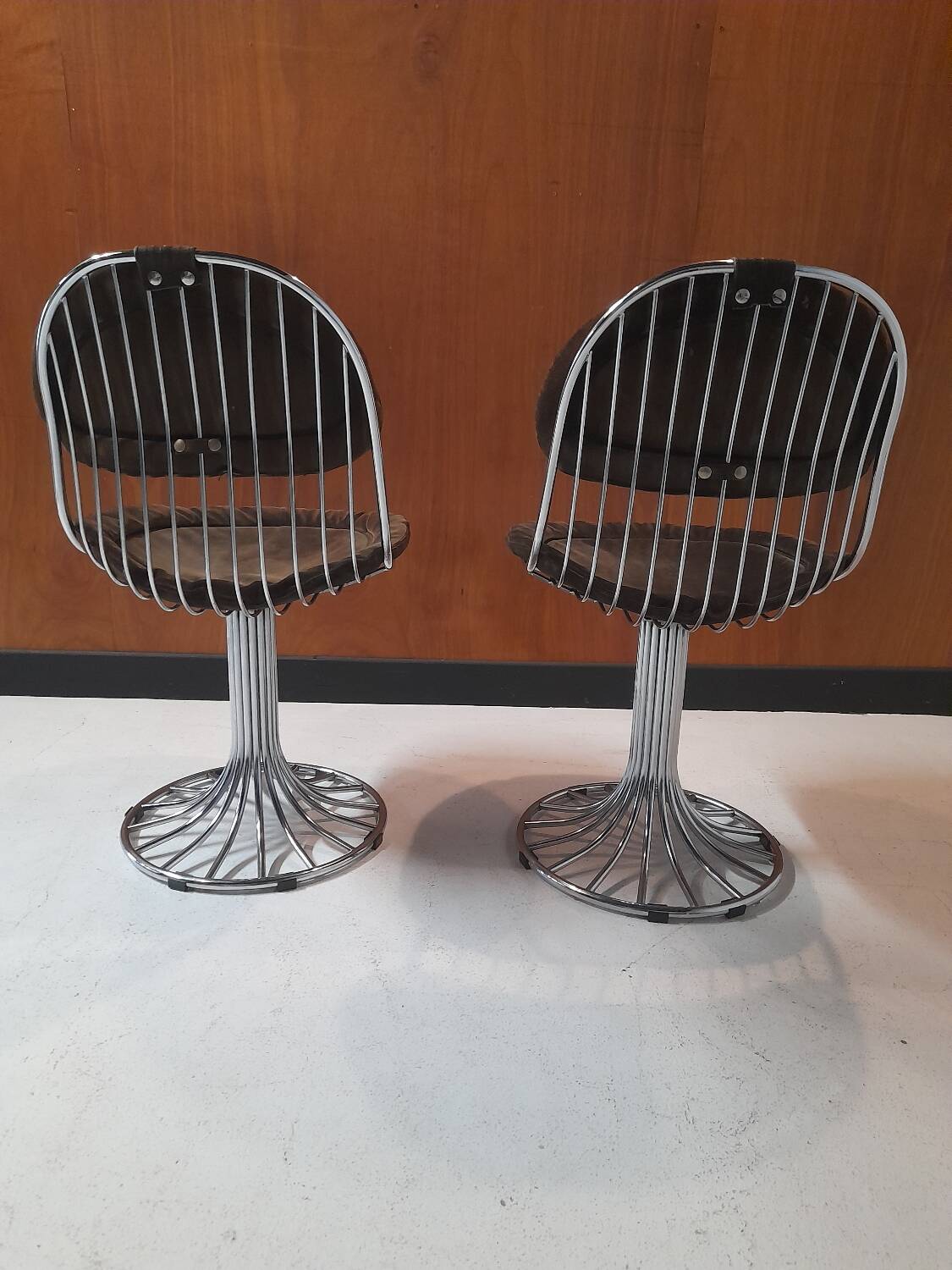 2 chaises Gastone Rinaldi modèle Margot années 60