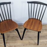 Pair of Scandinavian chairs Hagafors Sweden